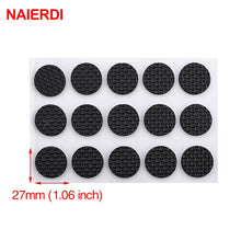 Load image into Gallery viewer, NAIERDI 1-24PCS Self Adhesive Furniture Leg Feet Rug Felt Pads Anti Slip Mat  Bumper Damper For Chair Table Protector Hardware