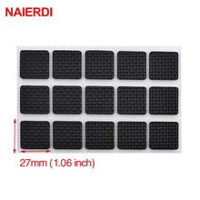 Load image into Gallery viewer, NAIERDI 1-24PCS Self Adhesive Furniture Leg Feet Rug Felt Pads Anti Slip Mat  Bumper Damper For Chair Table Protector Hardware